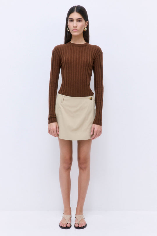 Soft Ribbed Crew Neck - Dé Rococo