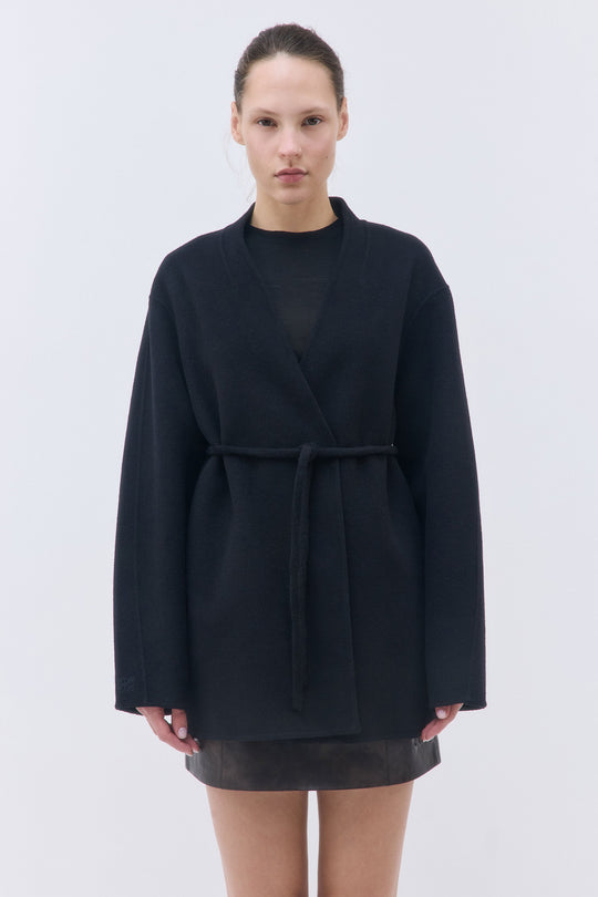 Double Wool Wrap Coat - Dé Rococo