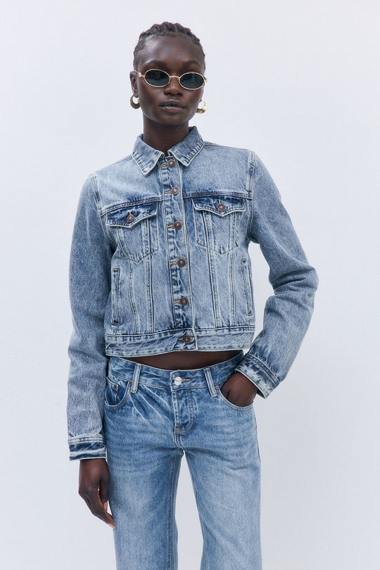 Fitted Denim Jacket - Dé Rococo