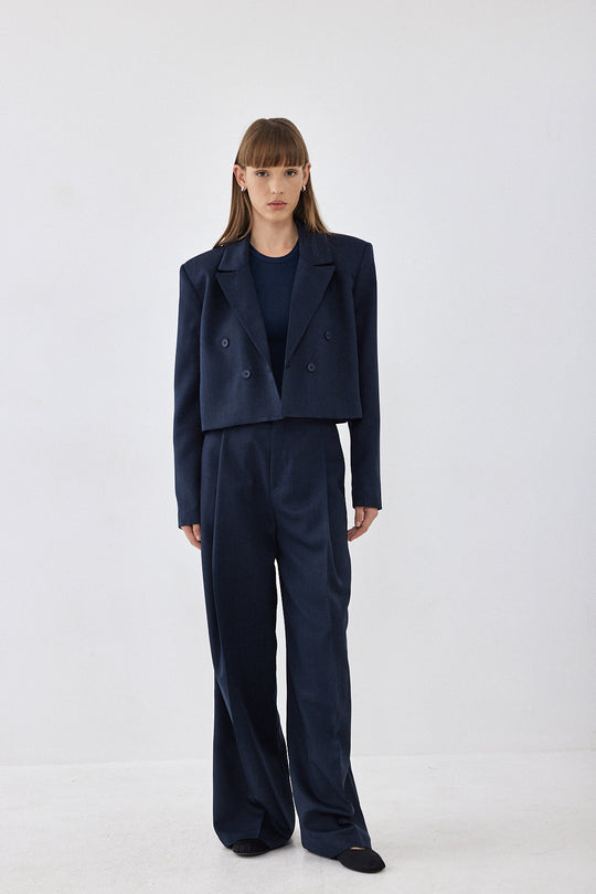 Cropped Daddy Blazer - Dé Rococo