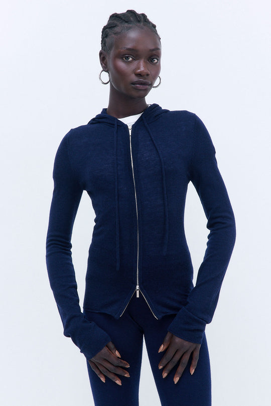 Lightweight Zipper Cardigan - Dé Rococo