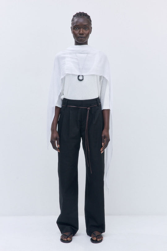 Pleated Barrel Pants - Dé Rococo
