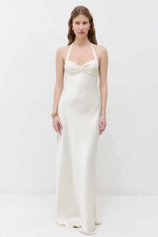 Satin Cup Maxi Dress - Dé Rococo