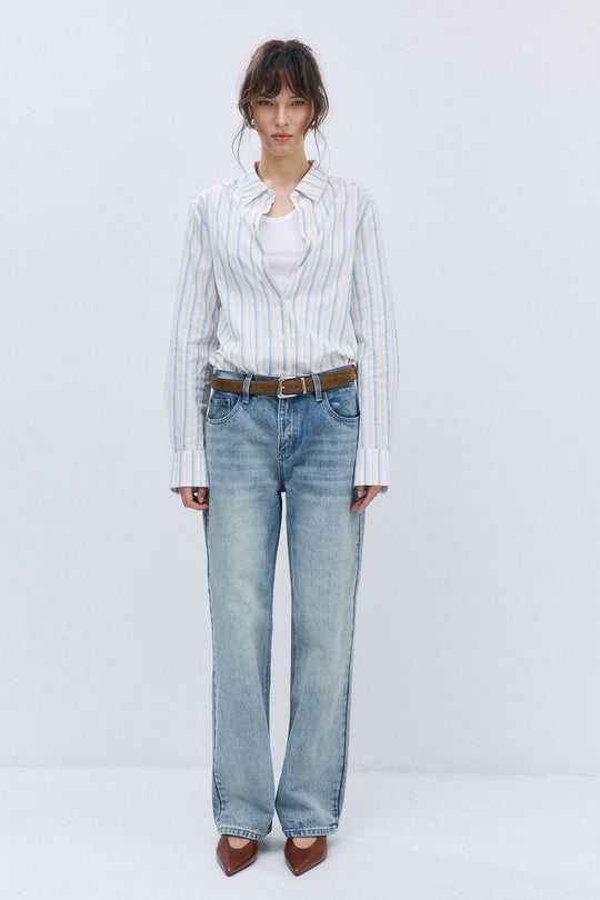 No.11| Mid Rise Full Length Baggy Denim