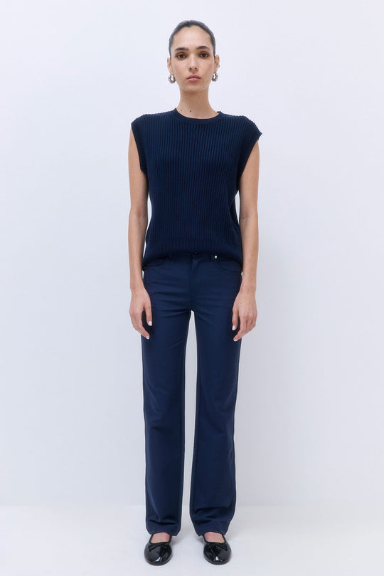 Stretchy Straight Leg Pants - Dé Rococo