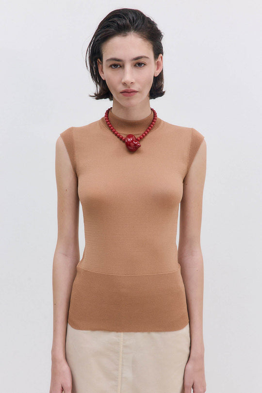 Sheer Knit Tank Top - Dé Rococo