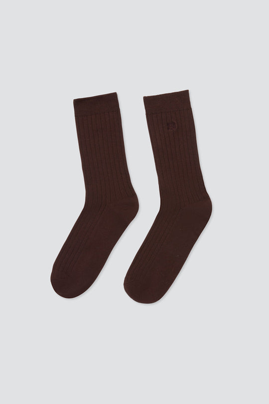 Cozy Ribbed Crew Socks - Dé Rococo