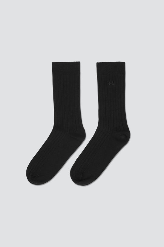Cozy Ribbed Crew Socks - Dé Rococo
