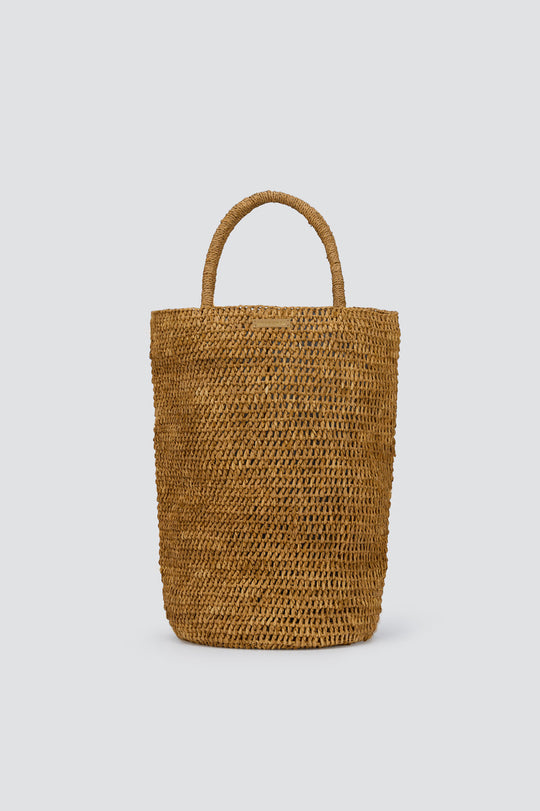 Raffia Crochet Bucket Bag