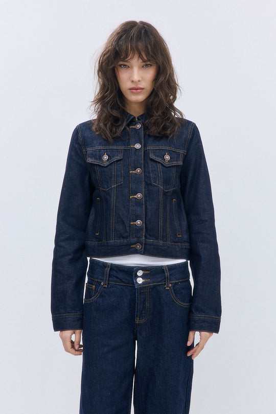 Fitted Denim Jacket - Dé Rococo