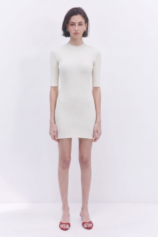 Ribbed Mini Dress - Dé Rococo