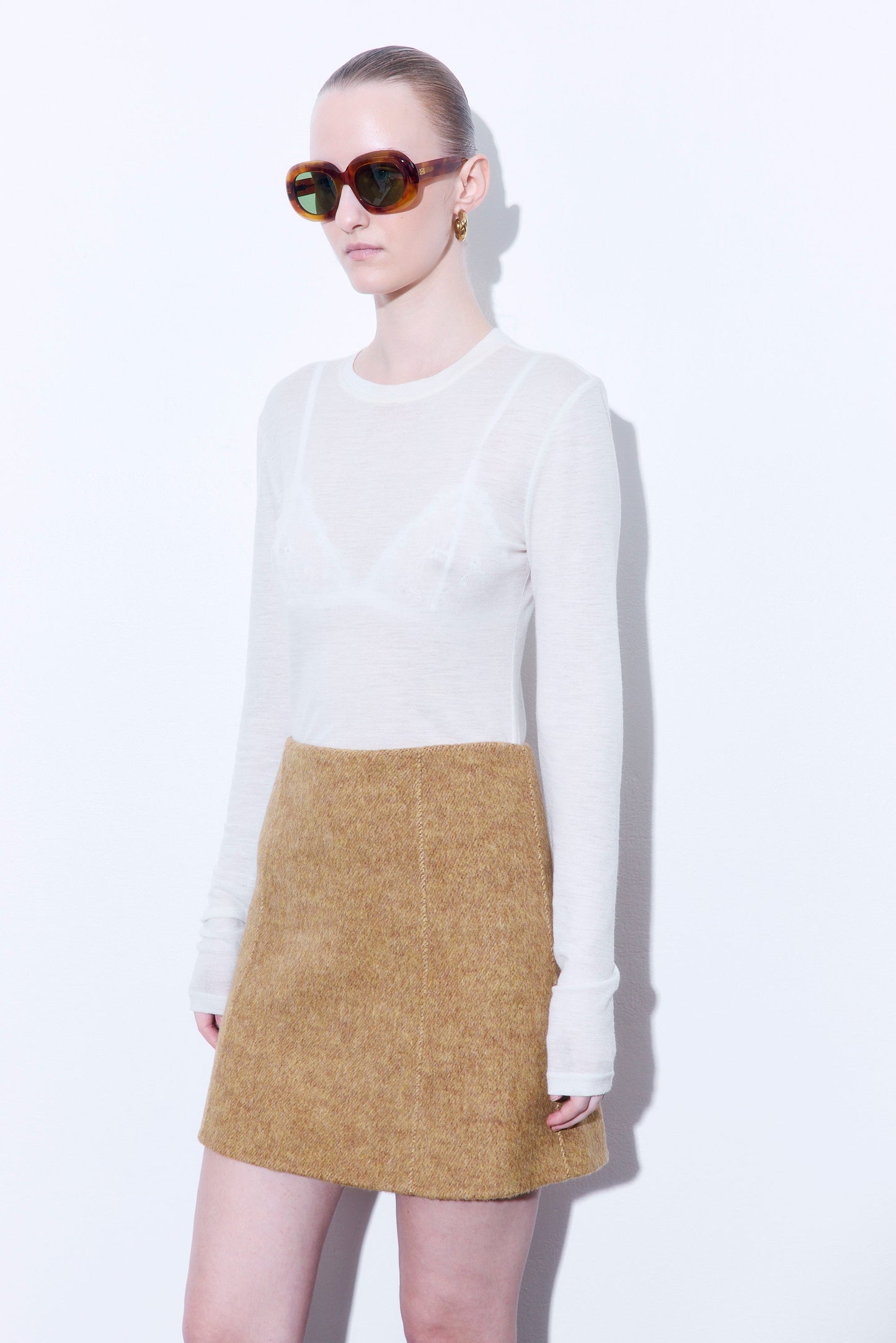 Fitted Thin Wool Long Sleeve