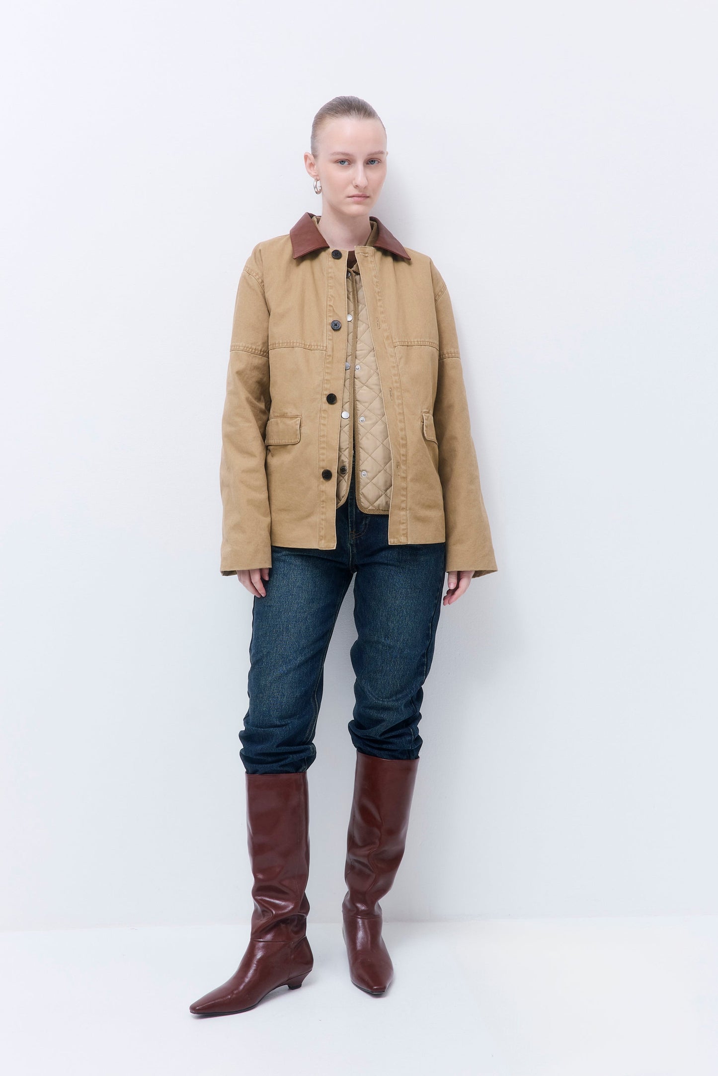 Straight Fit Quilted Vest - Dé Rococo