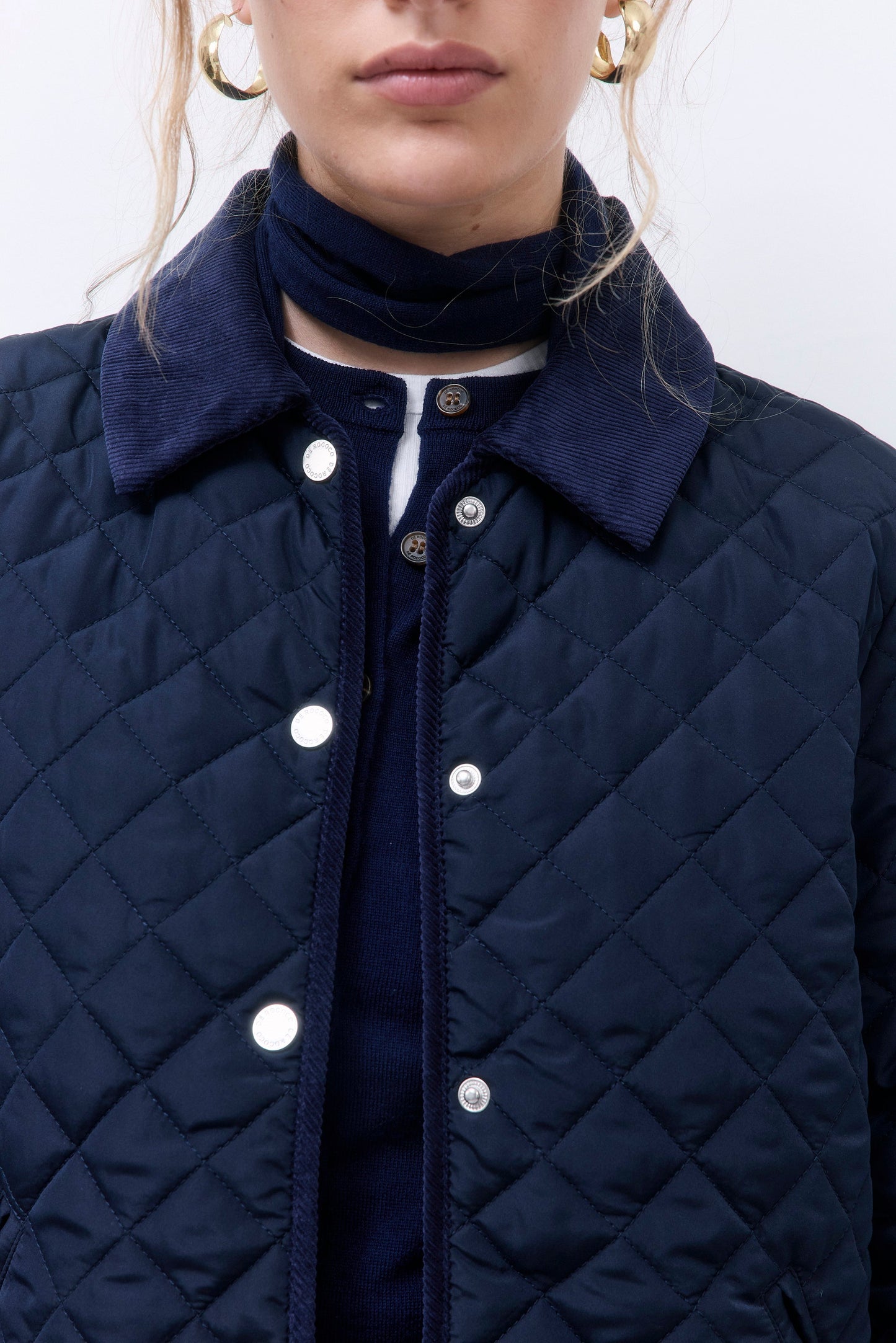 Straight Fit Quilted Jacket - Dé Rococo