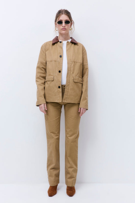 Washed Oversized Barn Jacket