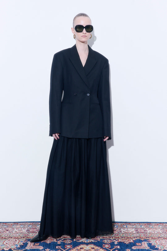 Pin Striped Tailored Hourglass Jacket - Dé Rococo