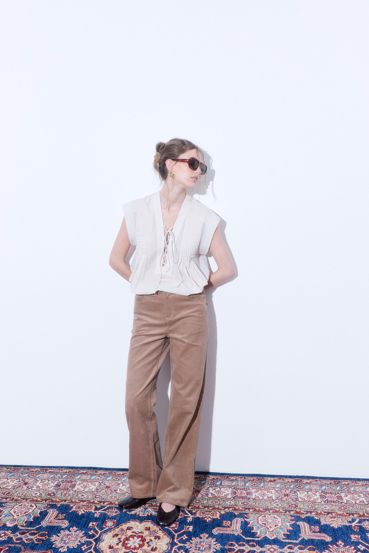 Corduroy Wide Leg Pants