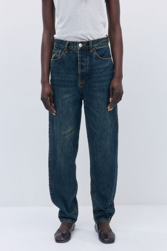 No.13| High Rise Tapered Balloon Denim - Dé Rococo