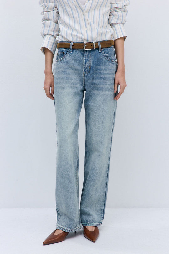 No.11| Mid Rise Full Length Baggy Denim - Dé Rococo