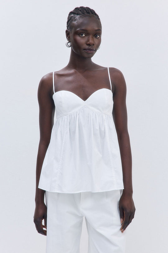 Cupped Poplin Top - Dé Rococo