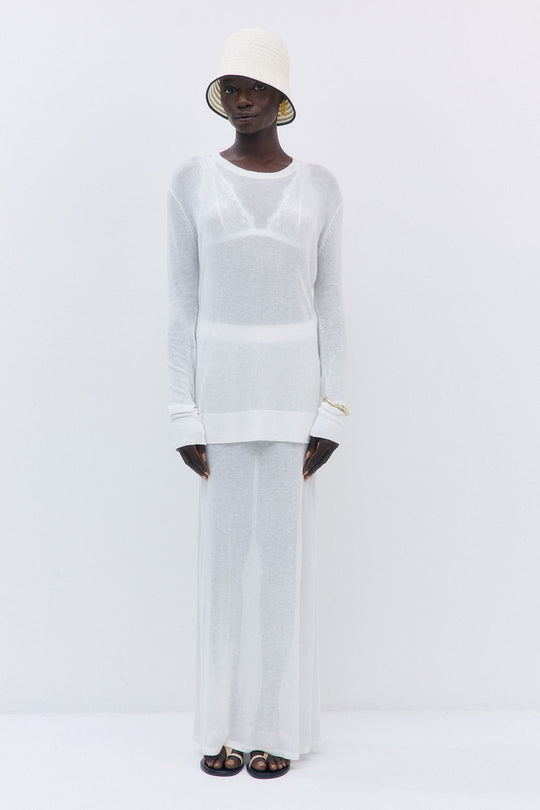 Semi Sheer Long Sleeve