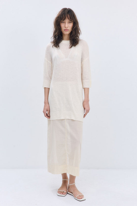 Fuzzy Sheer Oversized Long Top - Dé Rococo