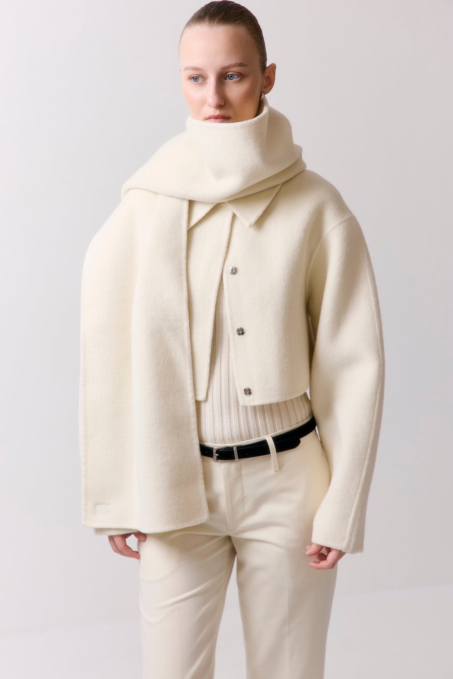 Classic Double Wool Scarf - Dé Rococo