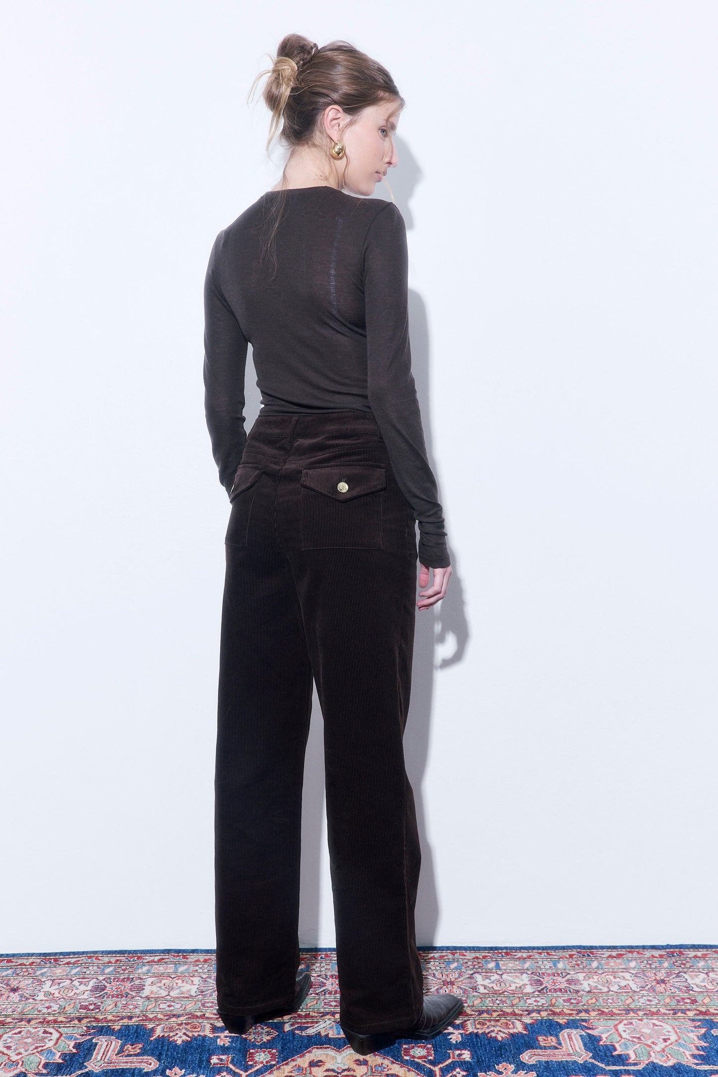 Corduroy Wide Leg Pants