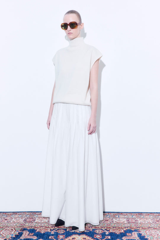 Volume Knit Turtleneck Vest - Dé Rococo