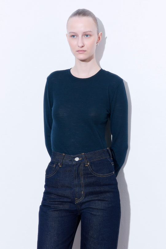 Fitted Thin Wool Long Sleeve - Dé Rococo