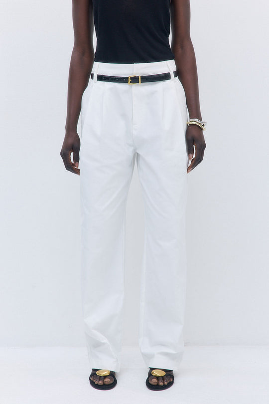 Pleated Barrel Pants