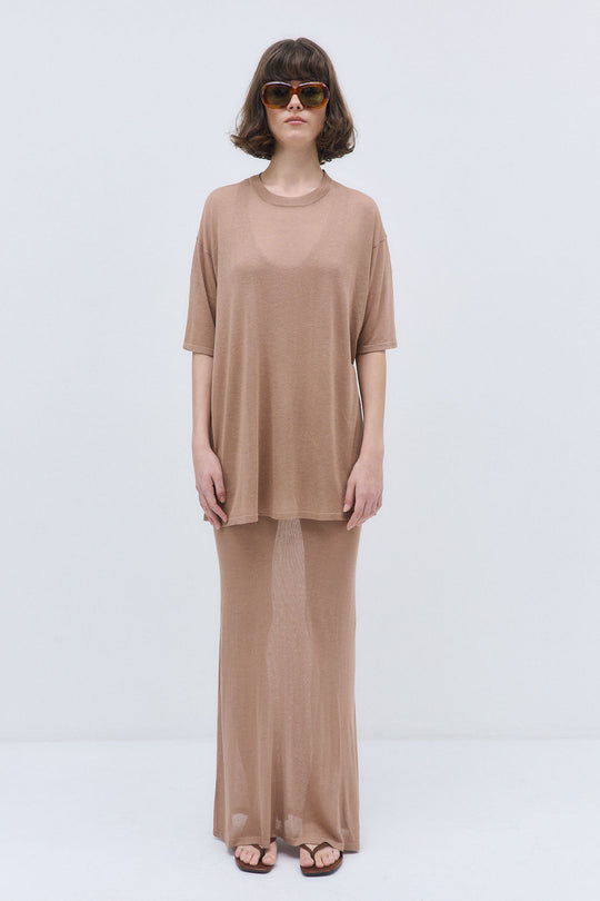 Semi Sheer Oversized Top - Dé Rococo
