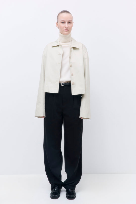 Straight Cropped Trench Coat - Dé Rococo