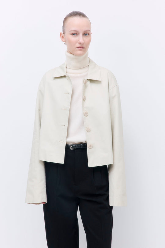 Straight Cropped Trench Coat - Dé Rococo