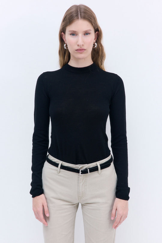 Merino Wool Crewneck Top