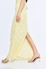 Strapless Lace Maxi Dress