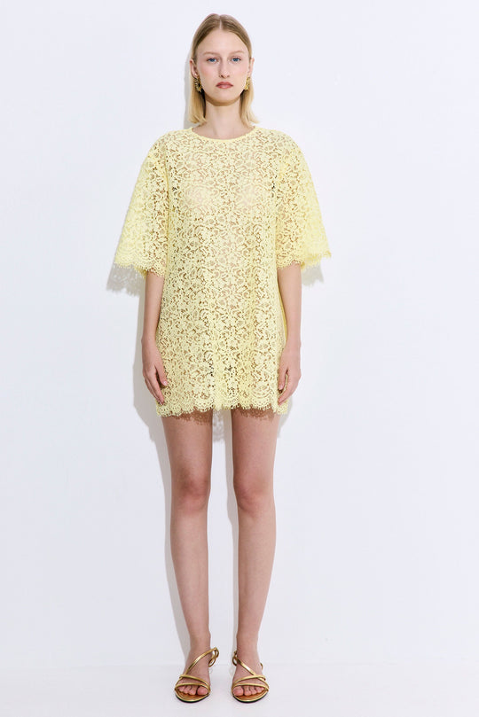 Boxy Lace Mini Dress - Dé Rococo