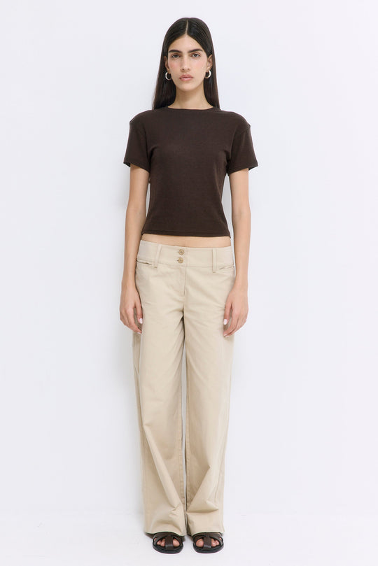 Wide Leg Cotton Pants - Dé Rococo