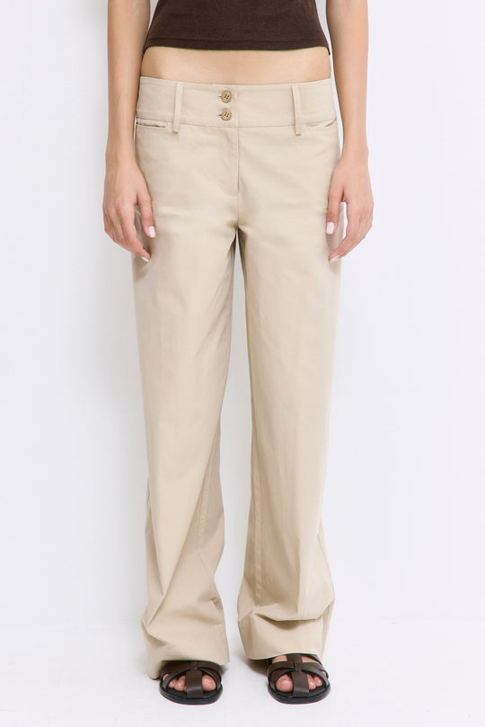 Wide Leg Cotton Pants - Dé Rococo
