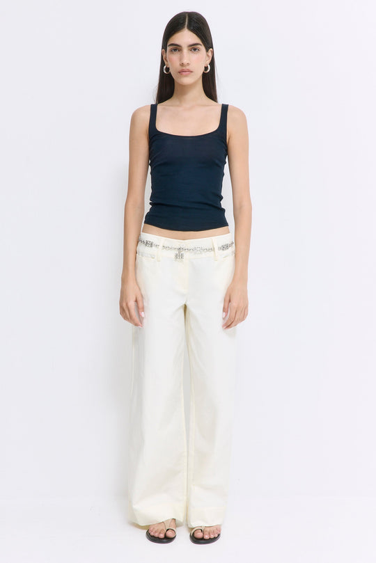 Wide Leg Cotton Pants - Dé Rococo