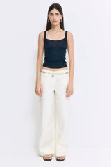 Wide Leg Cotton Pants