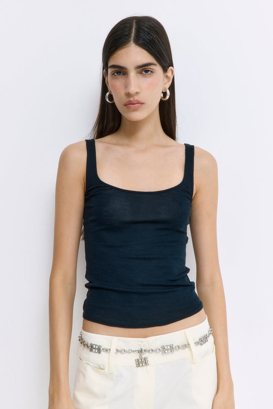 Strappy Wool Cami Top - Dé Rococo
