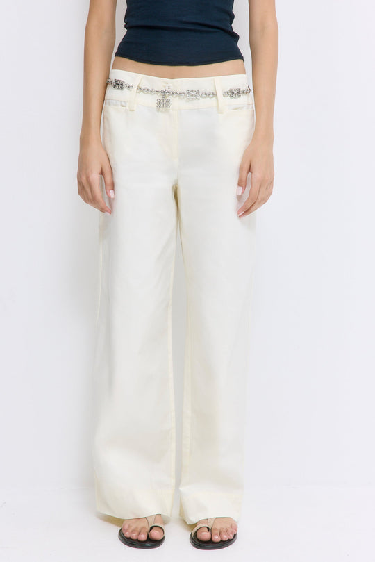 Wide Leg Cotton Pants - Dé Rococo