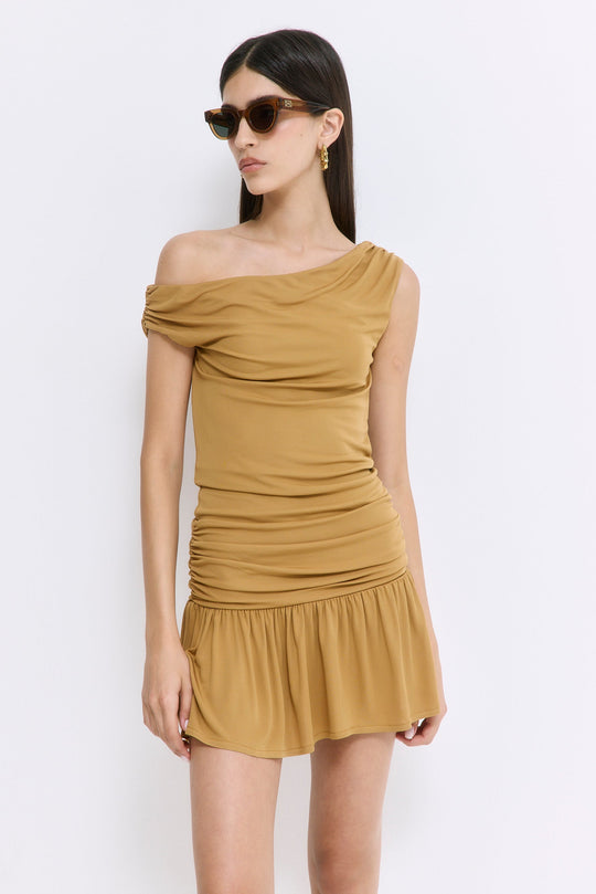 Draped Jersey Mini Dress - Dé Rococo