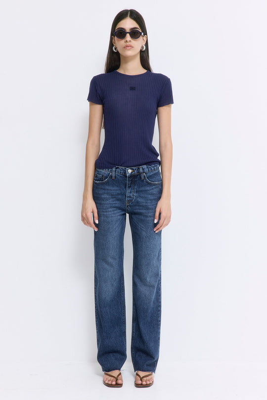 No.10| Low Rise Full Length Denim - Dé Rococo