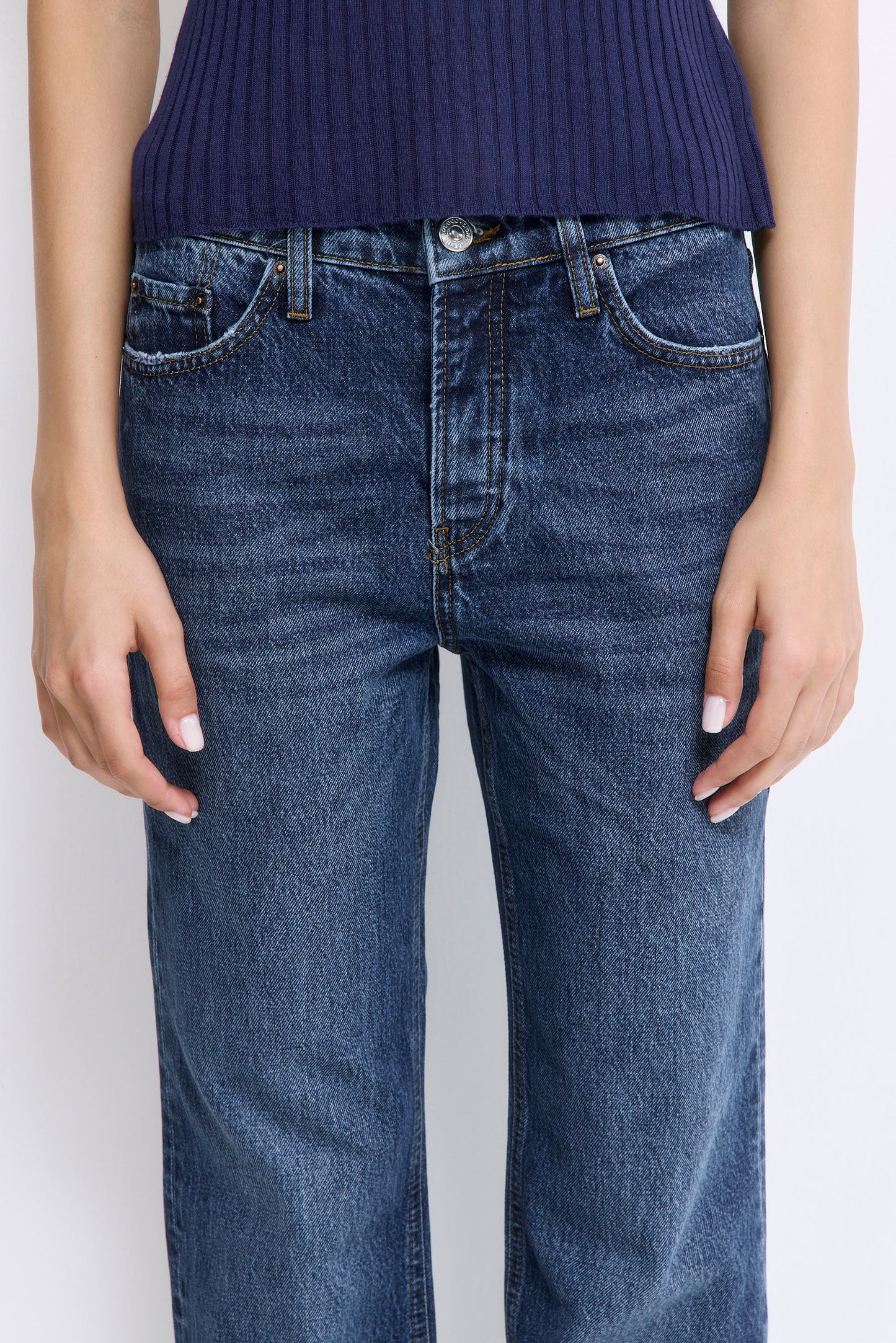 No.10| Low Rise Full Length Denim - Dé Rococo