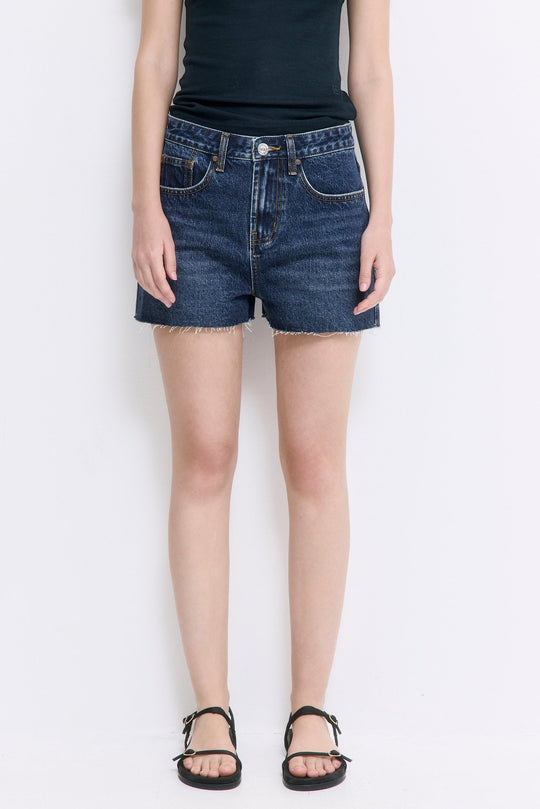 Mid Rise Denim Shorts - Dé Rococo