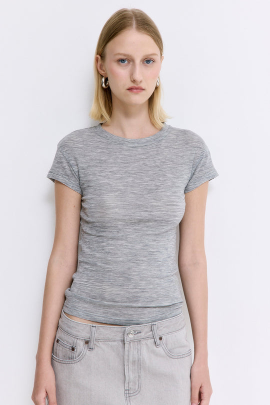 Fitted Wool Cup Tee - Dé Rococo