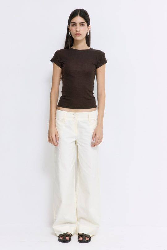 Fitted Wool Cup Tee - Dé Rococo