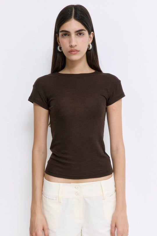 Fitted Wool Cup Tee - Dé Rococo
